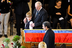 رییس جمهور در مراسم وداع و بزرگداشت هوگوچاوز